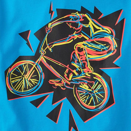 T-shirts graphiques à manches courtes pour garçons The Children's Place avec véhicules, lots multiples, camion de pompiers/vélo/puissance maximale, très petit