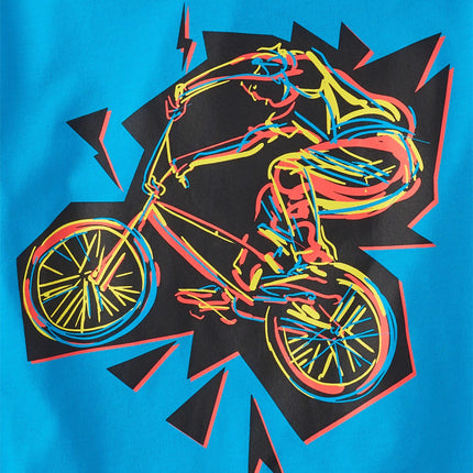 The Children's Place Boys' Vehicle Short Sleeve Graphic T-Shirts,multipacks, Fire Truck/Bike/Max Horsepower, XX-Large