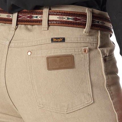 Wrangler Men's Cowboy Cut Slim Fit Jean Jeans, Prewashed Tan, 29W / 34L
