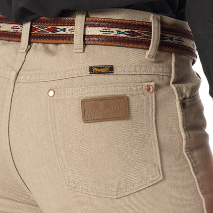 Wrangler Men's Cowboy Cut Slim Fit Jean Jeans, Prewashed Tan, 33W / 36L