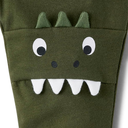 The Children's Place Baby Boys' and Newborn Jogger Bottoms 2-Pack, Dino Camo 2 Pack, 12-18 Months