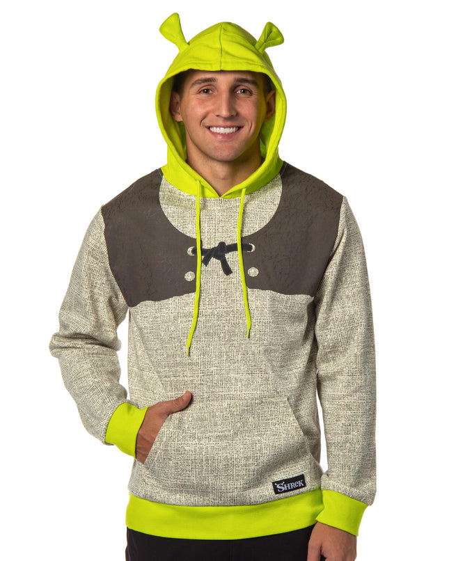 Bioworld Shrek Costume Pullover Hoodie Sweatshirt 