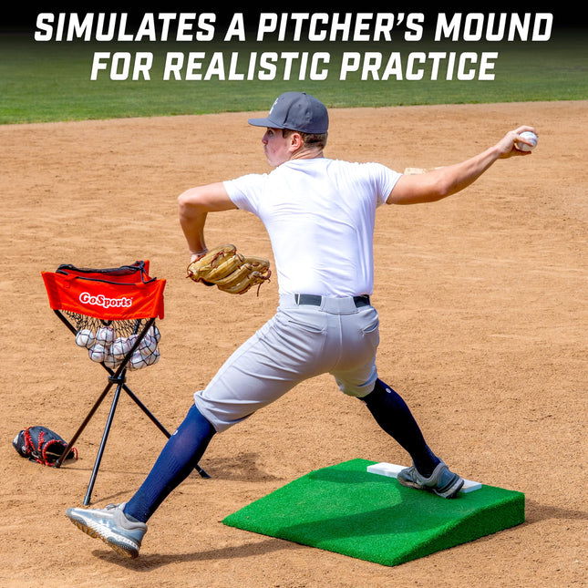 GoSports Lona de Bateo Portátil para Lanzadores de Béisbol - 30 x 30 x 4 Pulgadas