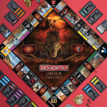 Monopoly House of the Dragon Edition Board Game | Based on the Hit TV Series | Ages 17 and Up | 2 to 6 Players | Strategy Games (Amazon Exclusive)