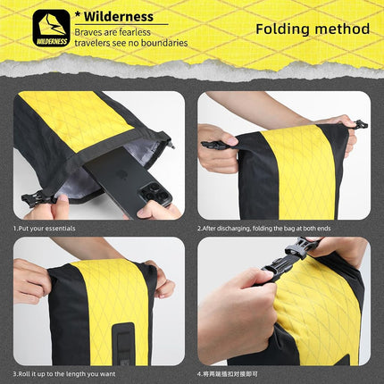 Rhinowalk Bike Front Fork Bag Waterproof Bike Pannier Saddle Bag 6.5L for E-Scooter Mountain Bike Road Bike Accessories-Black(1 pcs)