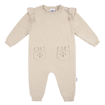 Gerber Baby Girls' Sweater Knit Romper Jumpsuit, G