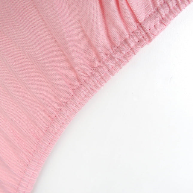 HonestBaby Organic Cotton Fitted Bassinet Sheet, Pink, One Size