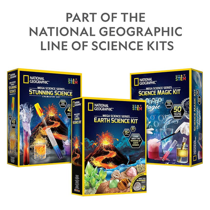 NATIONAL GEOGRAPHIC Kit para Hacer Pilas - Reloj de Patata y Linterna de Moneda, Kit de Ciencia, 2 Proyectos STEM de Electricidad Ideales para Niñas y Niños, Proyectos de Ciencia que Enseñan a los Niños sobre Circuitos