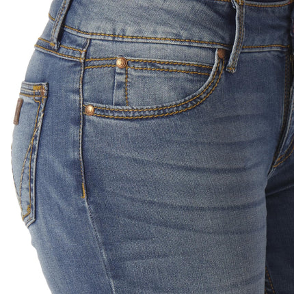 Wrangler Women's Retro Mae Rise Stretch Boot Cut Jean, Wash Mid, 7-34