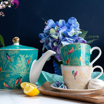 Portmeirion Sara Miller SMCG78914-XG Chelsea Mug - Dark Green, 120 Count (Pack of 1)