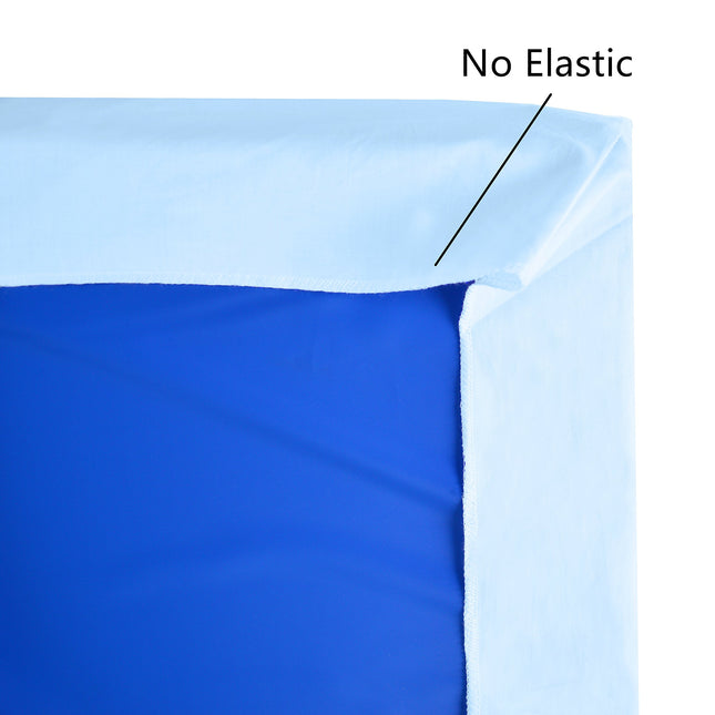 American Baby Company 100% Natural Cotton Percale Fitted Day Care Mat Sheet, Blue, 24 x 48 x 4, Soft Breathable, for Boys and Girls