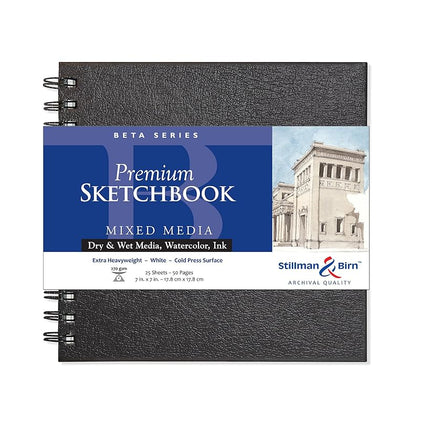 Beta Wirebound Sketchbook 7x7 by Stillman & Birn