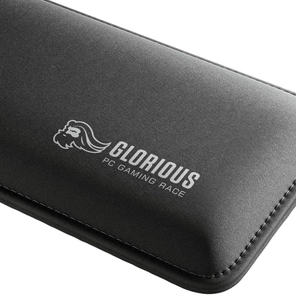 GLORIOUS Padded Keyboard Wrist Rest Compact 17mm Thick (Black)