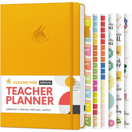 Clever Fox Teacher Planner – School Year Planner w