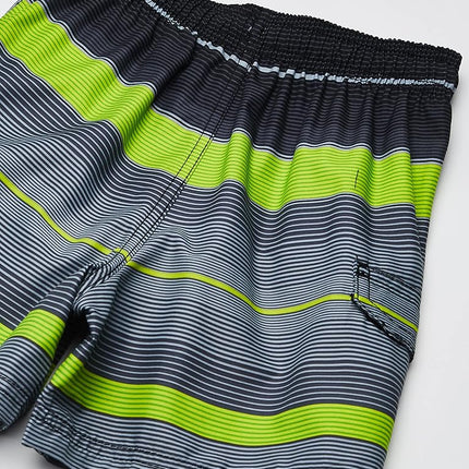 Kanu Surf Little Boys Specter Swim Trunks, Charcoal, Large (7)