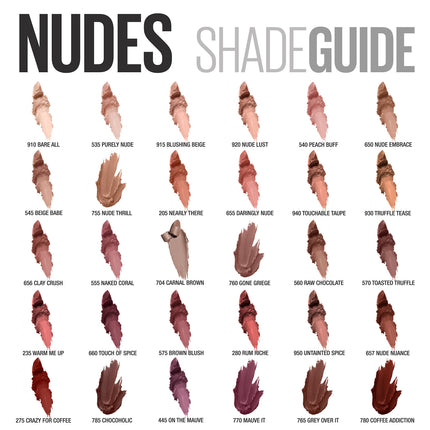 Maybelline New York Color Sensational Inti-Matte Nudes, Purement Nude, 4,2 g