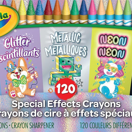 CRAYOLA Crayons in Specialty Colors (120ct), Art Supplies for Kids, Gifts for Boys & Girls [Amazon Exclusive]