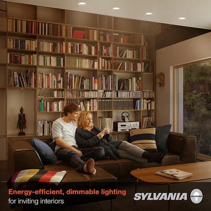 Sylvania BR30 LED Flood Light Bulb, 100W = 17W, Dimmable, 10 Year, Medium Base, 1450 Lumens, 2700K, Soft White - 4 Pack (40070)