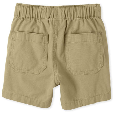 The Children's Place Pantalones Cortos Deportivos de Niño y Bebé, Paquete de 3, Lino, Talla 5T