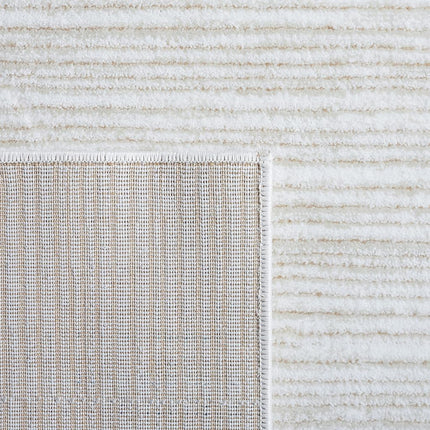 SAFAVIEH Modern Rug for Living Room, Dining Room, Bedroom - Vision Collection, Short Pile, in Ivory, 91 X 152 cm