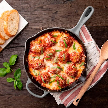 Le Creuset Enameled Cast Iron Signature Round Skillet, 10.25", Peche