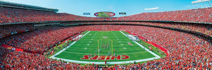 Masterpieces Puzzle de 1000 pièces sur le sport - NFL Kansas City Chiefs Vue panoramique de la zone d'en-but - 33 x 99 cm