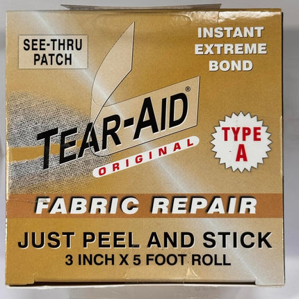 Tear-Aid Fabric Repair Kit, 3 in x 5 ft Roll, Type A, Single