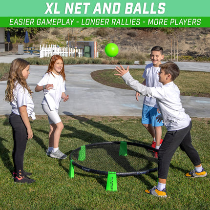 GoSports Slammo XL Juego de Red Gigante de 48 Pulgadas Ideal para Principiantes, Jugadores Jóvenes o Juego en Grupo