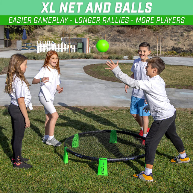 GoSports Slammo XL Game Set Huge 48 Inch Net Great for Beginners, Younger Players or Group Play