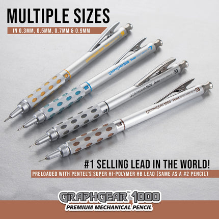 Juego de portaminas prémium GraphGear 1000