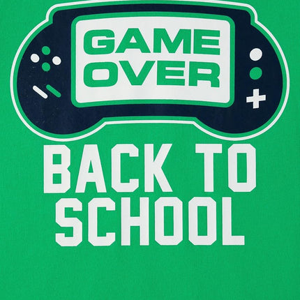 The Children's Place Boys' School Days Short Sleeve Graphic T-Shirts, Multipack, 1st Day of 1st Grade/Game Over/I Talk, Medium