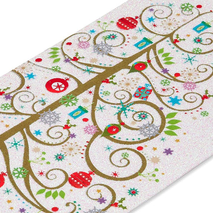 Papyrus Boxed Christmas Cards with Envelopes, Joyful Christmas Celebration, Tree (16-Count)