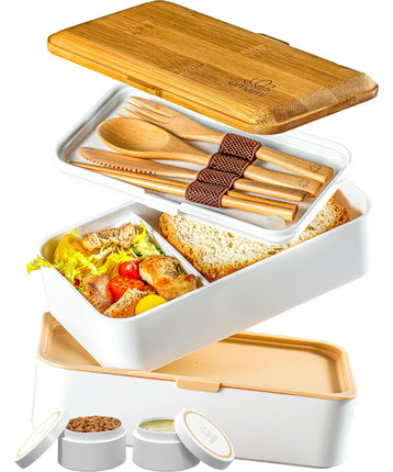 Umami Bento Box Adult All-in-1 w/4 Utensils, Big S