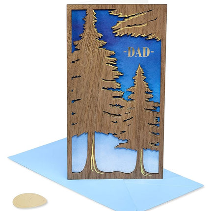 Papyrus Father's Day Card (Trees Lasercut Wood)