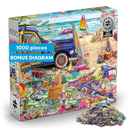 Buffalo Games - Aimee Stewart Beach Vacation - 1000 Piece Puzzle for Adults