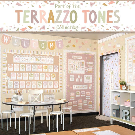 Teacher Created Resources Terrazzo Tones Welcome Bunting Bulletin Board (TCR7200)