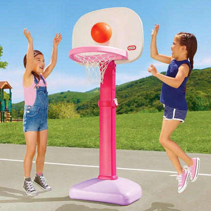 Little Tikes 647444 Easy Score Basketball Set (Pink) -3 Ball, 22.00 L x 23.75 W x 61.00 H Inches