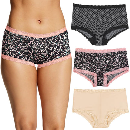 Maidenform Women's Microfiber Pack, One Fab Fit Bo