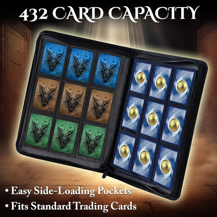 Star Mage Trading Card Binder for MTG and TCG - 432 Side-Loading Pockets