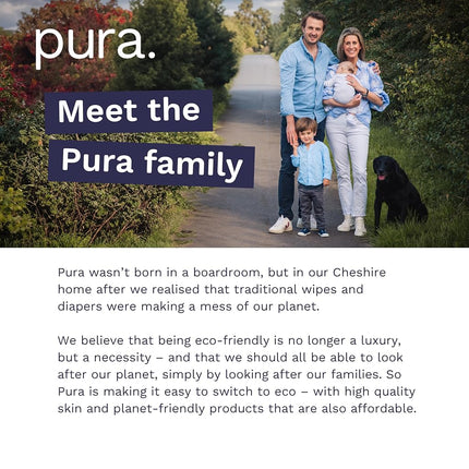 Pura Hypoallergenic Diaper Pants Size 7 (37+ lbs) Overnight, up to 12 Hours Leak Protection, Suitable for Sensitive Skin, Totally Chlorine Free, Soft Organic Cotton, 1 Pack of 17 Pull Up Pants