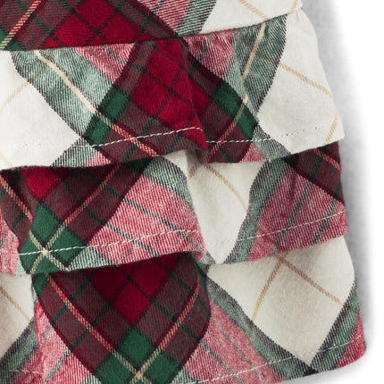 Gymboree Girls' and Toddler Christmas Holiday Dresses Seasonal, Apple Plaid, 18-24 Months