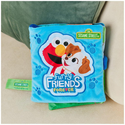 GUND Sesame Street Furry Friends Forever Soft Book Elmo and Tango Plush, 6.5”