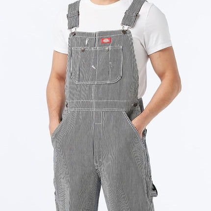Dickies Men's Big Bib Overall, Hickory Stripe, 46x30
