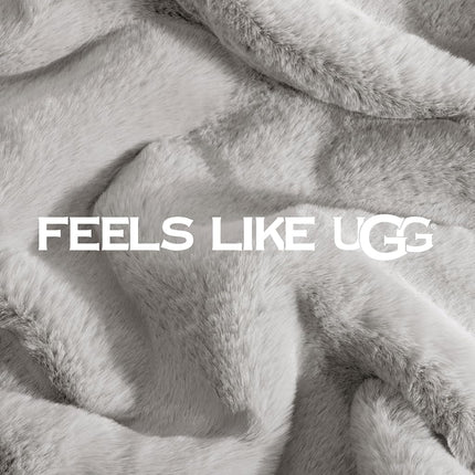 UGG Euphoria Plush Fur - Reversible Throw Blanket, Seal