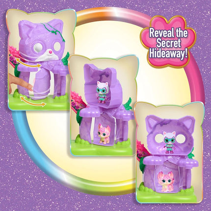 Just Play Disney Jr. SuperKitties Su-Purr Wild Playset with Slide and Swing, 5-pieces, 3 Poseable Figures, Toy for Fans, Girls, Kids, Ages 3 and Up