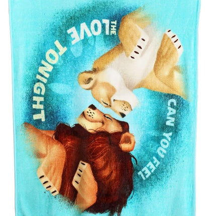 Disney's The Lion King, Feel The Love Micro Raschel Throw Blanket, 46" x 60", Multi Color