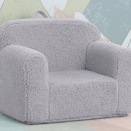 Delta Children Cozee Sherpa Chair, Grey