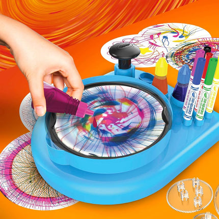 Crayola Spin & Spiral Art Station, Spin Art Machine, Arts & Crafts for Kids Ages 6, 7, 8, 9