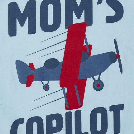 Camisetas gráficas de manga corta de The Children's Place para bebés y niños pequeños, paquete múltiple, Love Mama/Moms Copilot, 12-18 meses