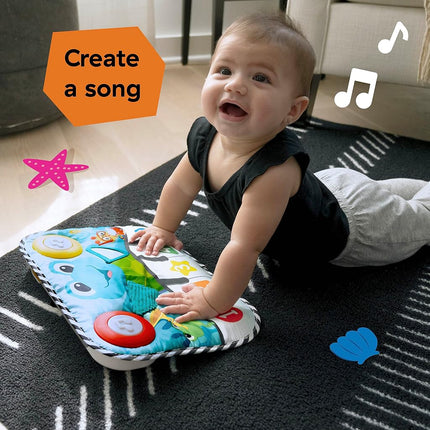 Baby Einstein Ocean Explorers Neptune's Kick & Explore Musical Kick Pad & Crib Toy, for Ages 0 Months and up